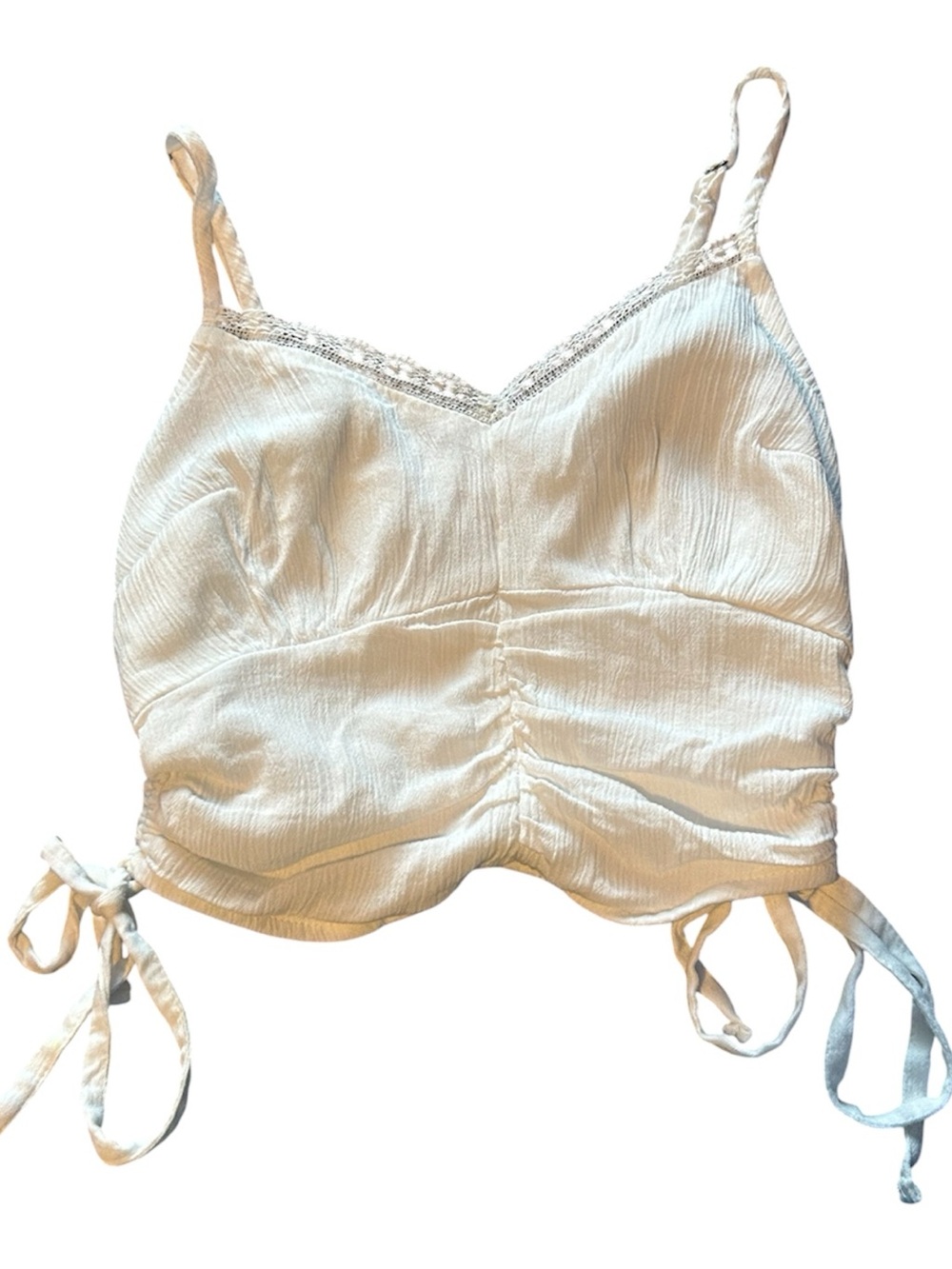 White holster crop tank size XS